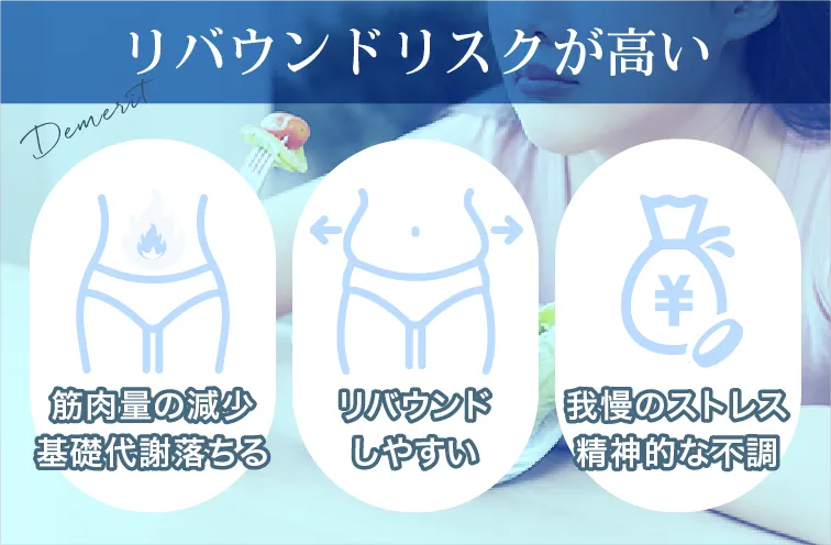 食事制限ダイエットのデメリット