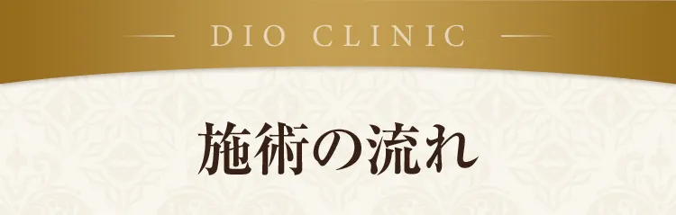 DIO CLINIC 施術の流れ